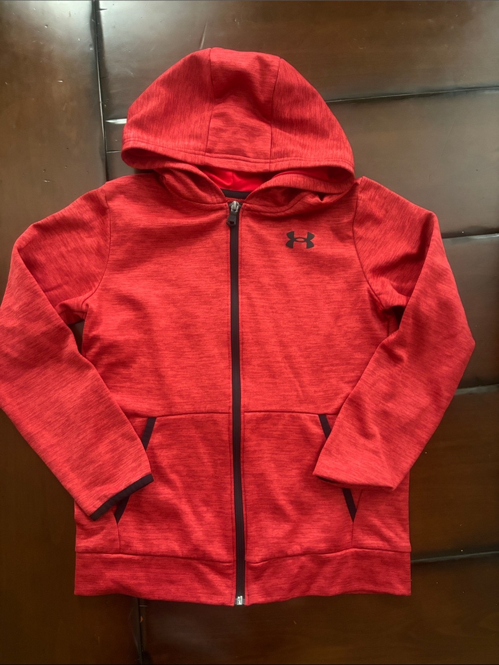 Under Armour Kids Red Full-Zip Hoodie